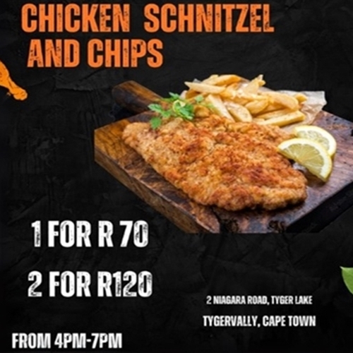 Chicken Schnitzel & Chips